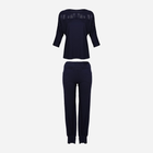Piżama (spodnie + bluza) DKaren Set Loretta S Navy Blue (5903251377769) - obraz 3