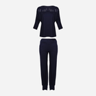 Piżama (spodnie + bluza) DKaren Set Loretta L Navy Blue (5903251377783) - obraz 3