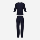 Піжама (штани + кофта) DKaren Set Loretta 2XL Navy Blue (5903251377806) - зображення 4