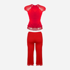 Piżama (bluza + bryczesy) DKaren Set Sabi L Red (5900652529063) - obraz 3