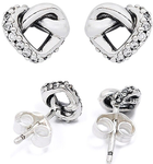 Сережки Pandora Knotted Heart Stud Earrings (5700302775600)