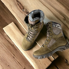 Берцы ботинки теплые Зима до - 25 Койот натуральная гидрофобная кожа+натуральная шерсть усиленная пятка и носок 43 - изображение 6