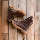 Берцы ботинки теплые Зима до - 25 натуральная гидрофобная кожа+натуральная шерсть усиленная пятка и носок 42 - изображение 8