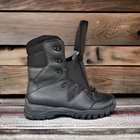 Берці черевики тактичне взуття теплі Зима до - 25 натуральна гідрофобна шкіра+хутро посилена п'ята та носок 45 - зображення 3