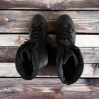 Берцы ботинки тактическая обувь теплые Зима до - 25 натуральная гидрофобная кожа+шерсть усиленная пятка и носок 48 - изображение 5
