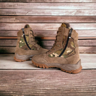 Берцы ботинки теплые Зима до - 25 Койот+Мультикам натуральная гидрофобная кожа+мех усиленная пятка и носок 38 - изображение 7