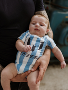 Body niemowlęce Messi S49307-2 50-56 cm Jasnoniebieski/Biały (8720815172243) - obraz 3