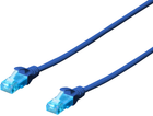 Patchcord Digitus CAT5e UTP 10 m AWG CCA PVC Niebieski (DK-1512-100/B)