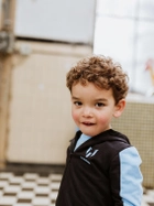 Bluza chłopięca rozpinana z kapturem Messi S49363-2 98-104 cm Czarna (8720815174247) - obraz 5
