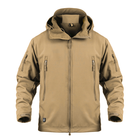 Куртка тактическая Pave Hawk PLY-6 Sand Khaki 4XL мужская холодостойкая с флисовой подкладкой - изображение 1