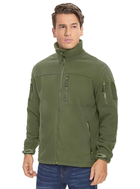 Флисовая кофта мужская / тактическая армейская флис куртка / военная флиска зсу 9137 OnePro XL см Хаки 68825 - изображение 6