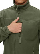 Флисовая кофта мужская / тактическая армейская флис куртка / военная флиска зсу 9137 OnePro L см Хаки 68824 - изображение 9