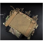 Плитоноска Бронежилет военный жилет с подсумками под магазини АК и сумкой напашник с быстрым сбросом Мультикам WOS998700 - изображение 11