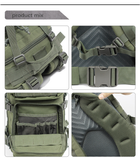Водонепроникний тактичний військовий рюкзак LYRAL 30L Cordura 1000d, олива - изображение 8