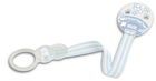 Uchwyt i klips do smoczka Nuk Soother Band Blue +0 Months (4008600126317)