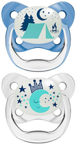 Uchwyt na smoczek Dr. Brown's Prevent Nocturne Pacifier Blue T/2 6-18M (72239325285) - obraz 1