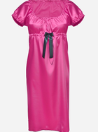 Erotyczny peniuar DKaren Plus Size Slip Anabel 10XL Dark Pink (5903251415966) - obraz 1