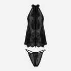 Erotyczny komplet DKaren Set Kimberly 2XL Black (5903068510960) - obraz 4