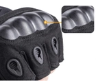 Тактичні рукавиці безпалі Expert XL чорні - зображення 6