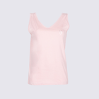 Koszulka na ramiączkach damska luźna Yoclub Cotton Top PKR-0003K-A120 S Różowa (5903999468019) - obraz 2