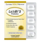 Пробиотики, 5 млрд КОЕ, California Gold Nutrition, LactoBif 1 пластина 10 растительных капсул