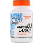 Вітамін D3 125 мкг 5000 МО Doctor's Best 360 капсул