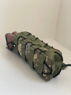 Підсумок для 2 магазинів до кулемету РКК відкритого типу M-KET Піксель подвійний військовий штурмовий тримач із пластиковими вставками на MOLLE - зображення 3