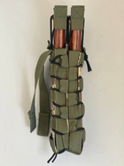 Підсумок для 2 магазинів до кулемету РКК відкритого типу M-KET Піксель подвійний військовий штурмовий тримач із пластиковими вставками на MOLLE - зображення 5