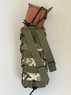 Підсумок для 2 магазинів до кулемету РКК відкритого типу M-KET Піксель подвійний військовий штурмовий тримач із пластиковими вставками на MOLLE - зображення 6