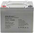 Akumulator Qoltec AGM 12V-55Ah 825A (5901878530673) - obraz 2