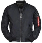 Тактична куртка Mil-Tec бомбер MA1 Summer black 10401502 XL - зображення 1