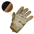 CamoTec рукавички Tac Multicam, військові рукавички, рукавички закриті мультикам, тактичні штурмові рукавички - зображення 2