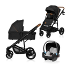 Универсальная коляска 3 в 1 Lionelo MARI TOUR BLACK ONYX