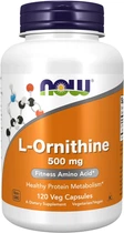 Аминокислота Now Foods L-Ornithine 500 мг 120 вегакапсул