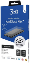 Szkło hartowane 3MK HardGlass Max Privacy dla iPhone 15 Pro Max czarne (5903108529105) - obraz 2