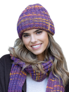 Комплект (шапка + шарф) Kamea K.21.236.14 One Size Фіолетовий (5903246762761) - зображення 1