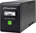 UPS PowerWalker VI SW 600VA (360W) Black (VI 600 SW FR) - obraz 1
