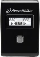 UPS PowerWalker VI LCD 850VA (480W) Black (VI 850 SB FR) - obraz 2