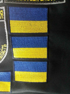 Шеврон, нарукавна емблема з вишивкою синьо - жовтий прапор України ДСНС на липучці розмір шєврона 60×40 мм - зображення 4