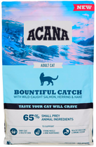 Sucha karma ACANA Bountiful Catch dla kotów wszystkich ras 1.8 kg (0064992714437) - obraz 1