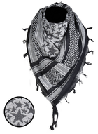 Арафатка шарф-шемаг тактична 110х110см Зірка Mil-Tec Універсальний Чорний (12609402) M-T - зображення 1
