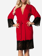 Халат жіночий великого розміру DKaren Jasmin XL Red (5902686566168) - зображення 3