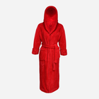 Халат жіночий теплий з капюшоном DKaren Plus Size Diana 5XL Red (5901780659837) - зображення 2