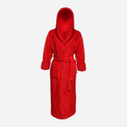Халат жіночий теплий з капюшоном DKaren Plus Size Diana 7XL Red (5901780659851) - зображення 2