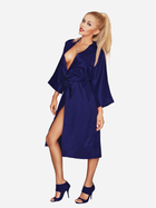 Халат жіночий великого розміру DKaren Plus Size 115 6XL Navy Blue (5901780639068)