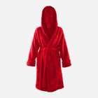 Халат жіночий теплий з капюшоном DKaren Plus Size Diana 3XL Red (5901780656881) - зображення 2