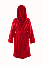 Халат жіночий теплий з капюшоном DKaren Plus Size Diana 5XL Red (5901780656904) - зображення 2