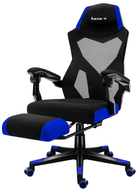 Fotel gamingowy Huzaro HZ-Combat 3.0 Blue perforowane obicie Czarny i niebieski (5907564629782) - obraz 4
