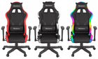 Ігрове крісло Genesis Trit 600 RGB підсвітка Чорне (5901969425482) - зображення 6