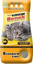 Żwirek dla kotów zbrylajacy Super Benek Standard Naturalny 10 l (5905397010111) - obraz 1